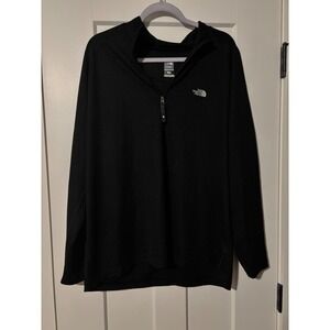 North‎ Face Black Quarter Zip Jacket, Flight Series; Size XL , Minor Flaws